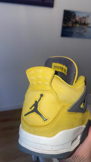 Scarpe Jordan 4 Giallo/Nero Taglia 43 LEGIT