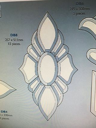 Motivos de vidrio biselado para vidrieras