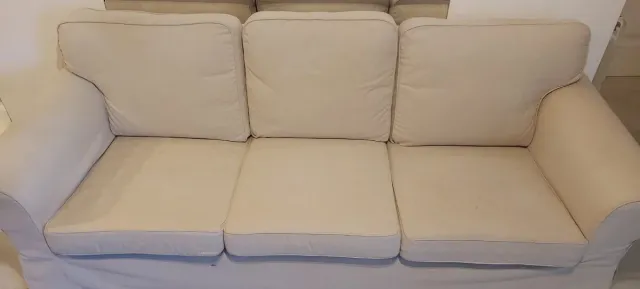 Sofá 3 plazas Ikea beige tela