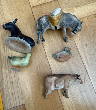 Lote animales belén antiguo 5-6 cm