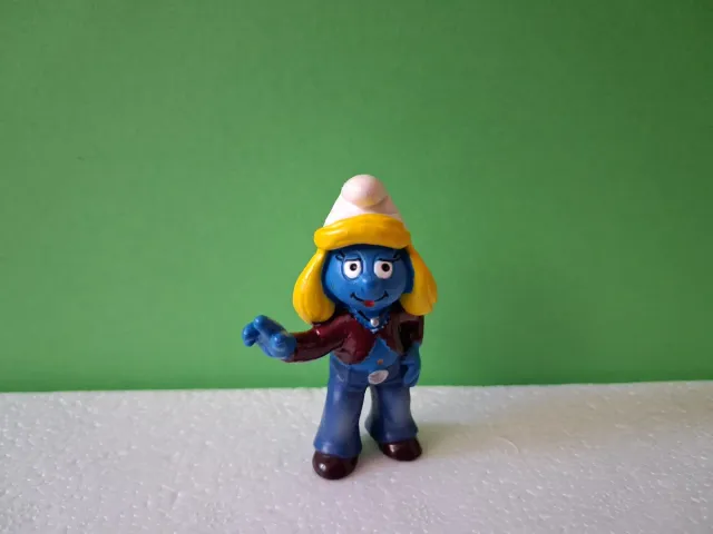 Figura Smurfette con chaqueta