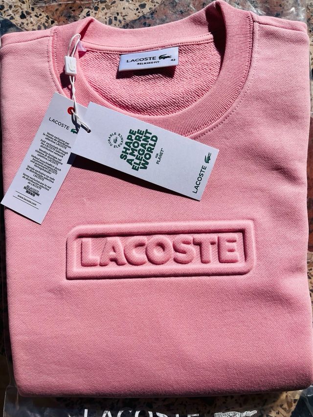 Sudadera Lacoste Rosa Talla m medium