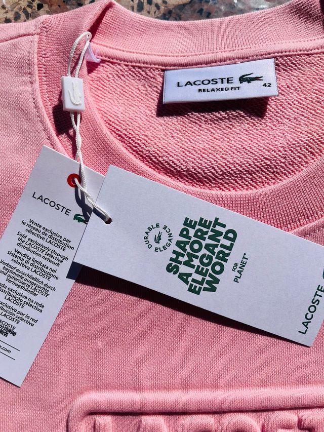 Sudadera Lacoste Rosa Talla m medium