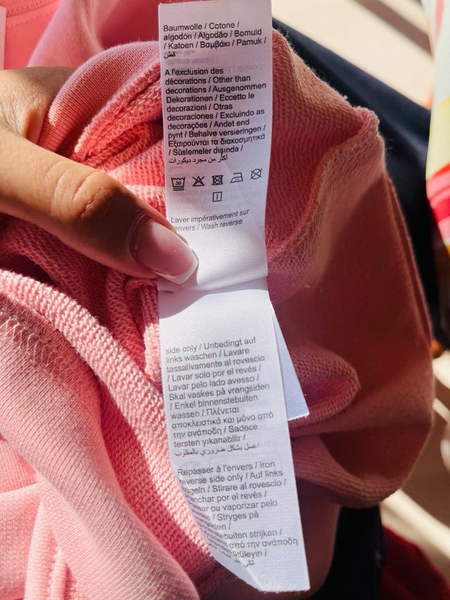 Sudadera Lacoste Rosa Talla m medium