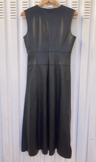 Vestido Sfera Polipiel Negro Talla L
