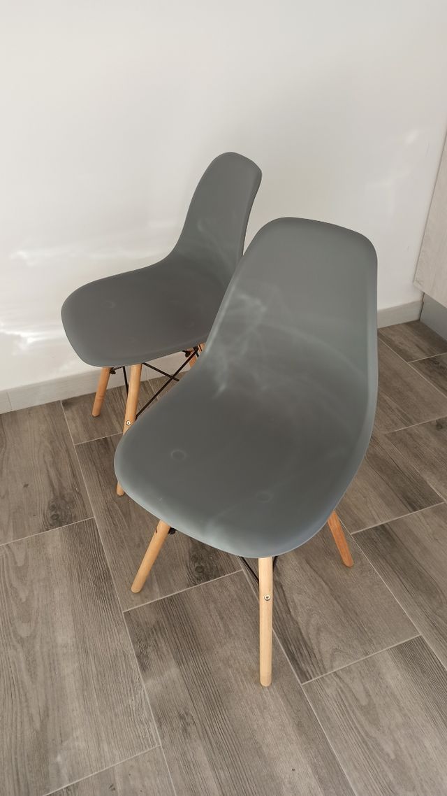 PACK 4 Sillas Nórdicas Grises