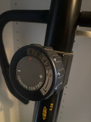 Bici Estática Azul y Negra