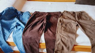 Lote 3 Pantalones Vaqueros y Marrones