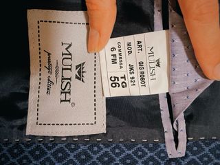 Americana azul hombre con estampado