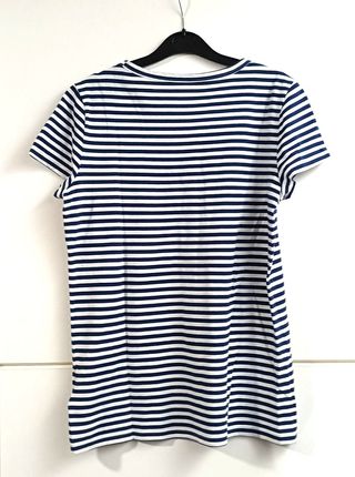 Camiseta Gap Rayas Azul y Blanca