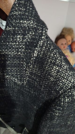 Cappotto Lana Donna Taglia 50 Nero