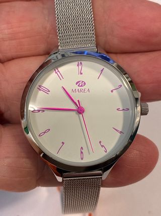 Reloj Marea B41232/4 Plata y Rosa Nuevo