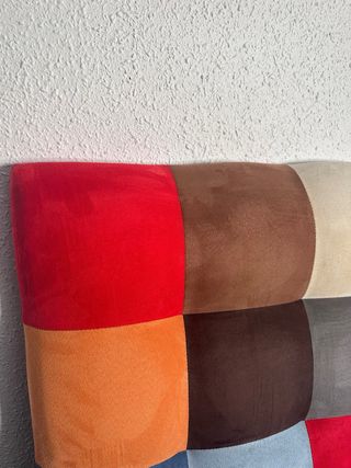 Cabecero cama , matrimonio tapizado patchwork !!