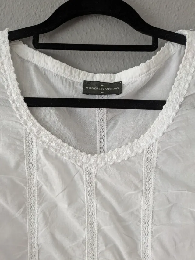 Camisa Roberto Verino Blanca Mujer TS