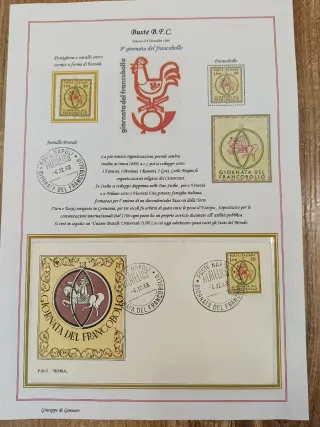 Francobolli e FDC Giornata del Francobollo 1966