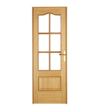 Puerta madera y cristal interior