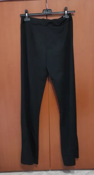 Pantaloni neri a zampa XXL