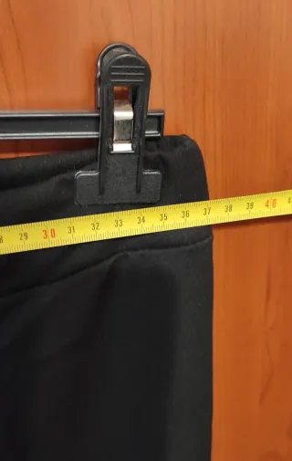 Pantaloni neri a zampa XXL