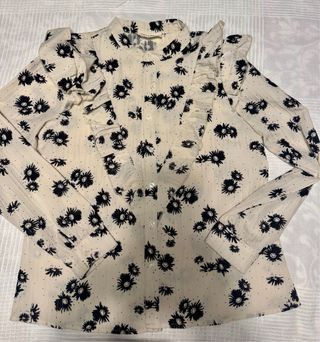 Camisa de manga larga con estampado floral