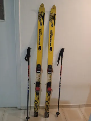 Esquís Rossignol 170cm, fijaciones Salomón