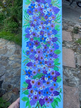 Quadro dipinto fiori colorati