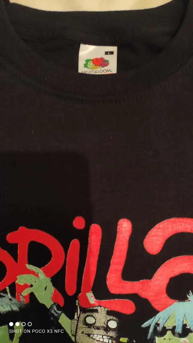 Camiseta Gorillaz Manga Larga Negra