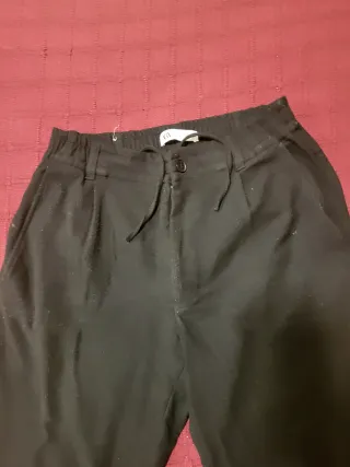 Pantalón Zara Hombre Negro Jogger