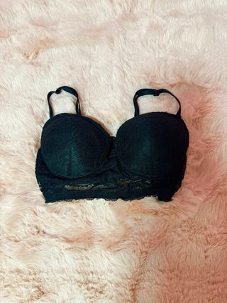 Sujetador push-up encaje negro