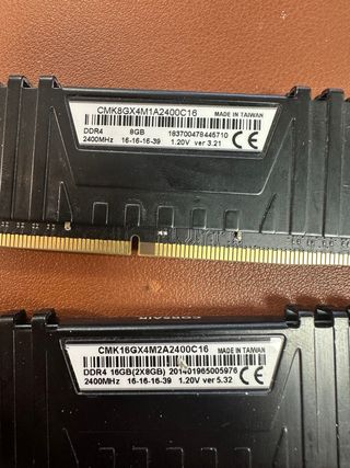 Corsair Vengeance DDR4 RAM 2X8GB 2400mhz #005976