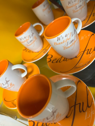 Set 6 Tazzine Porcellana Andrea Fontebasso