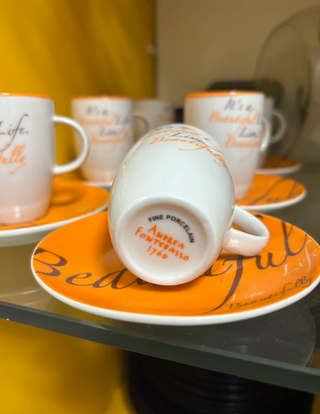 Set 6 Tazzine Porcellana Andrea Fontebasso