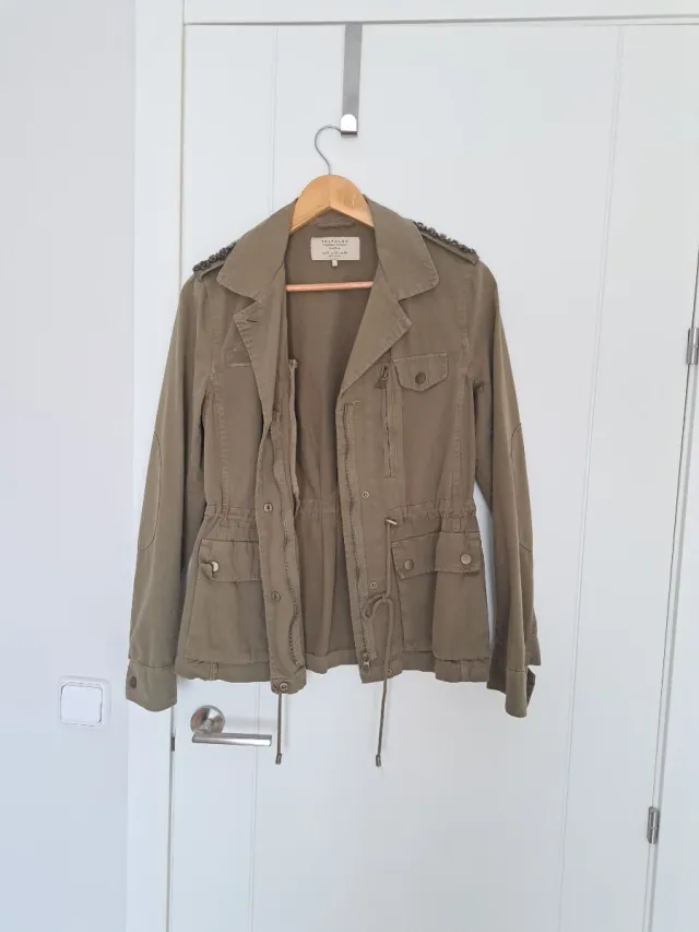 Chaqueta militar verde mujer