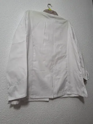Chaqueta Cocinero Blanca y Marrón