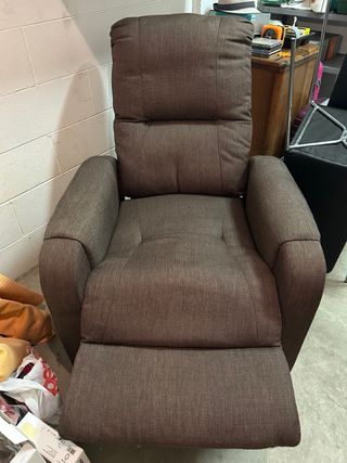 Poltrona reclinabile manuale marrone