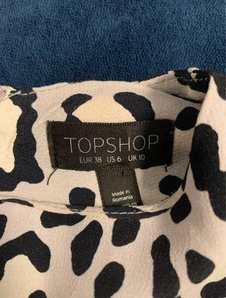 Vestito Topshop fantasia leopardata