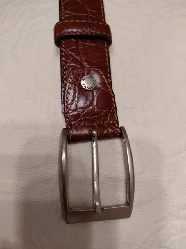Cinturón de piel Andrews marrón