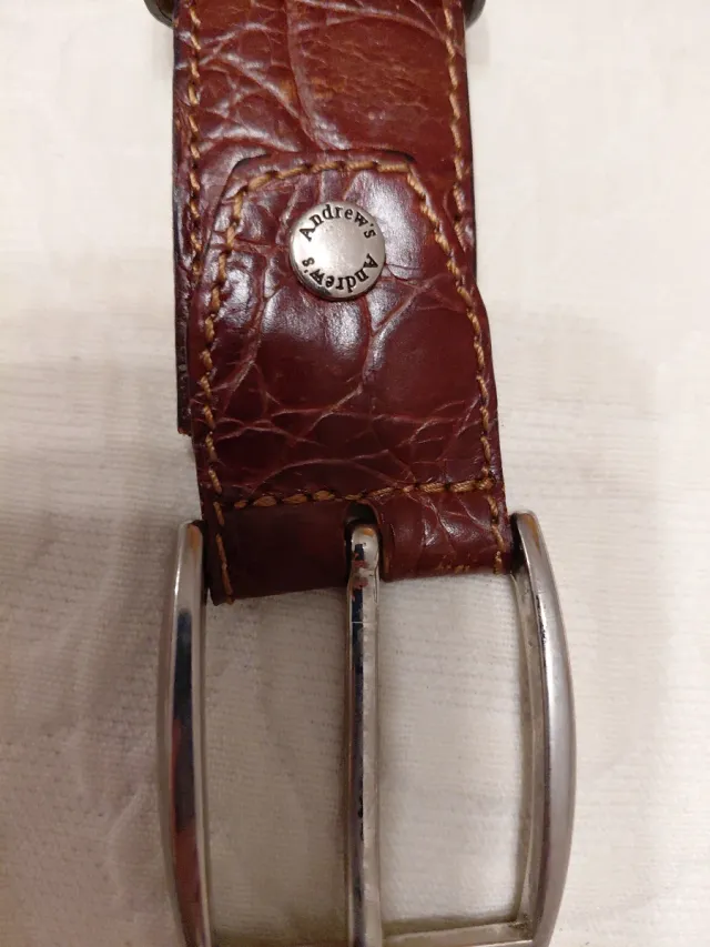 Cinturón de piel Andrews marrón