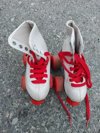 Patines infantiles blancos 4 ruedas