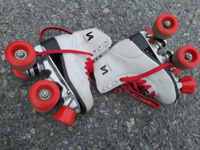 Patines infantiles blancos 4 ruedas