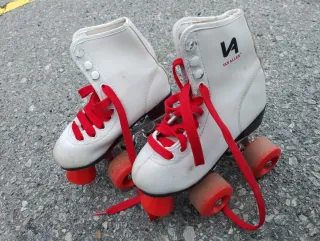 Patines infantiles blancos 4 ruedas