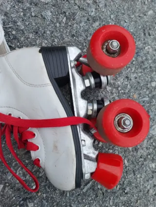 Patines infantiles blancos 4 ruedas