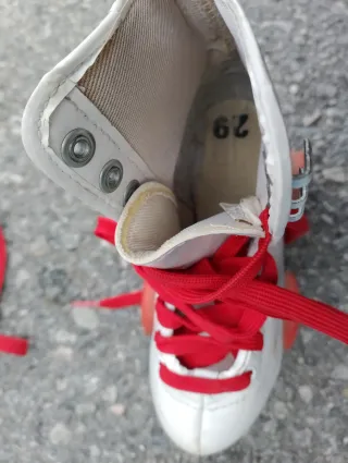 Patines infantiles blancos 4 ruedas