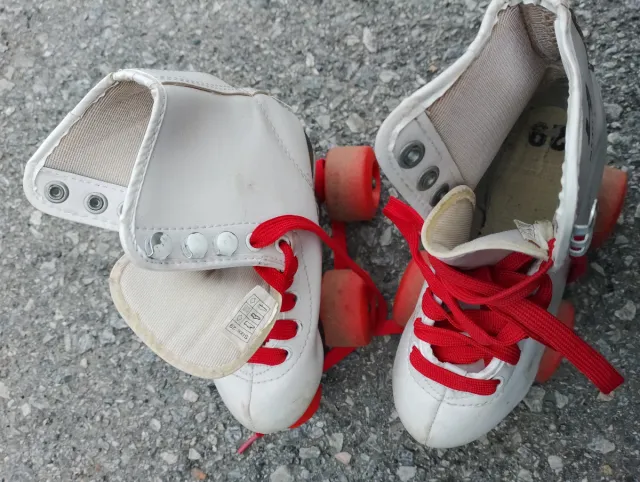 Patines infantiles blancos 4 ruedas