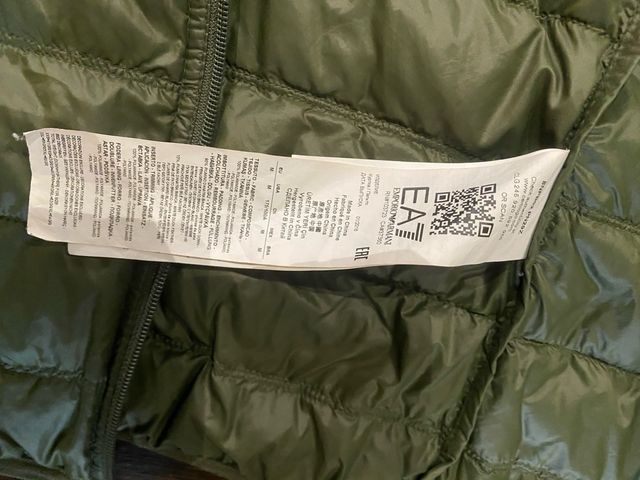 Chaqueta EA7 Emporio Armani Plumas Plegable