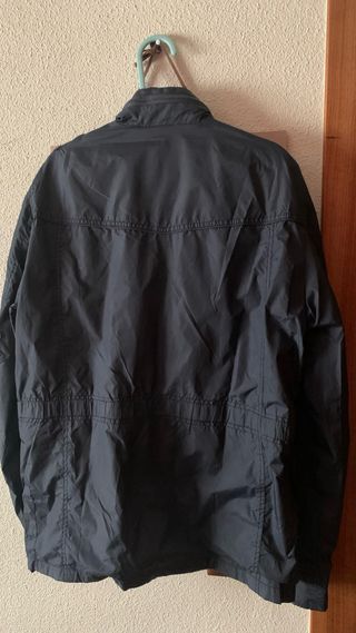 Parka Cortavientos Pull&Bear Azul Marino Talla L