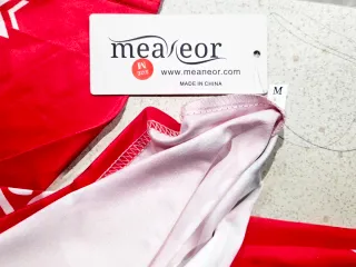 Talla M. Vestido NAVIDAD Mini Manga Larga ELÁSTICO