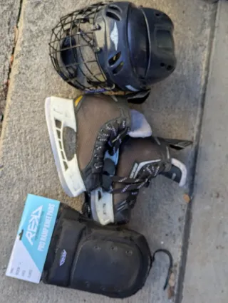 Patines de hockey Bauer talla 37,5 y equipo de pro