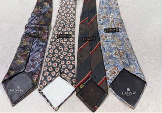 4 Corbatas Lanvin, de seda