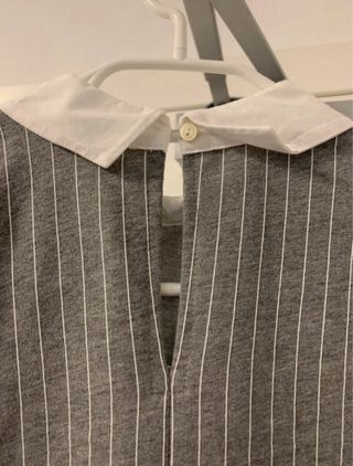 Vestito Bershka grigio a righe