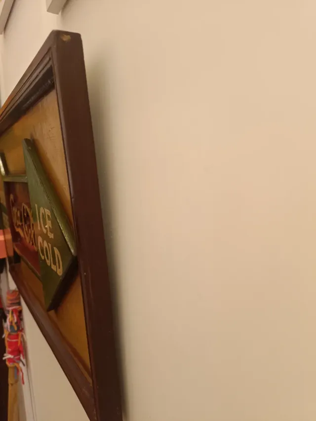 Targa Coca Cola Vintage Legno